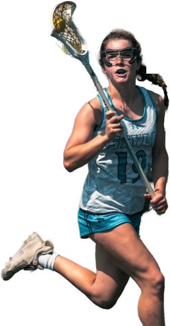 Style Lacrosse player Grace Webb, Florida State University commit, driving downfield