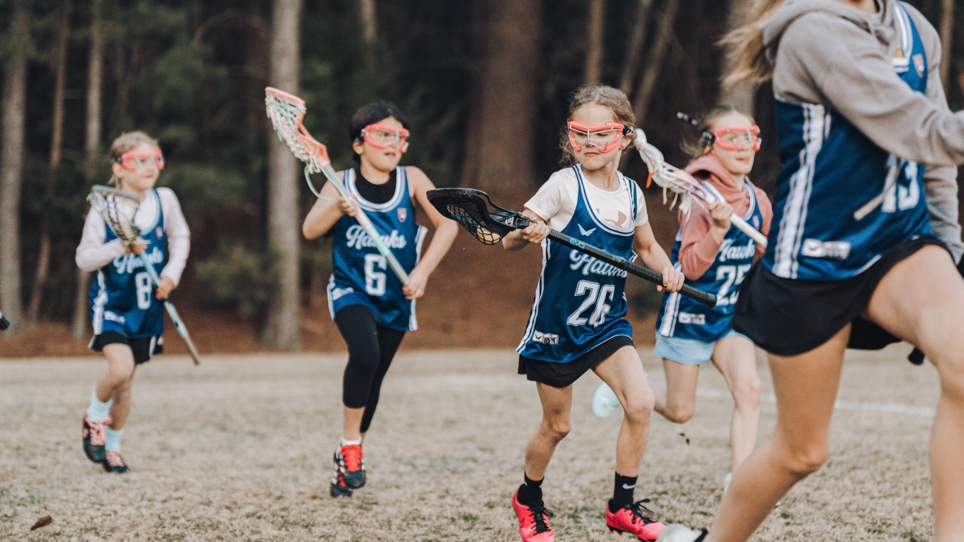 Young Style Lacrosse Futures players in action
