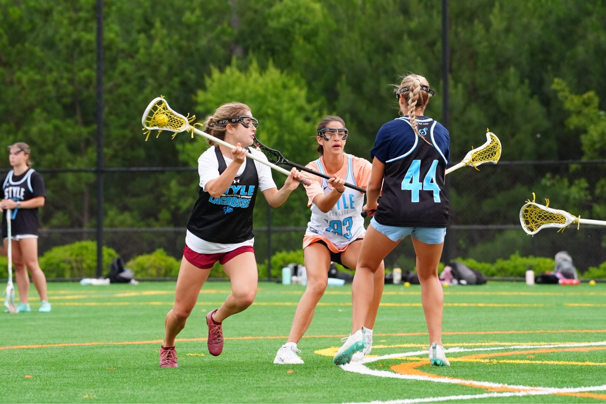 Style Lacrosse Club players competing in a tournament game